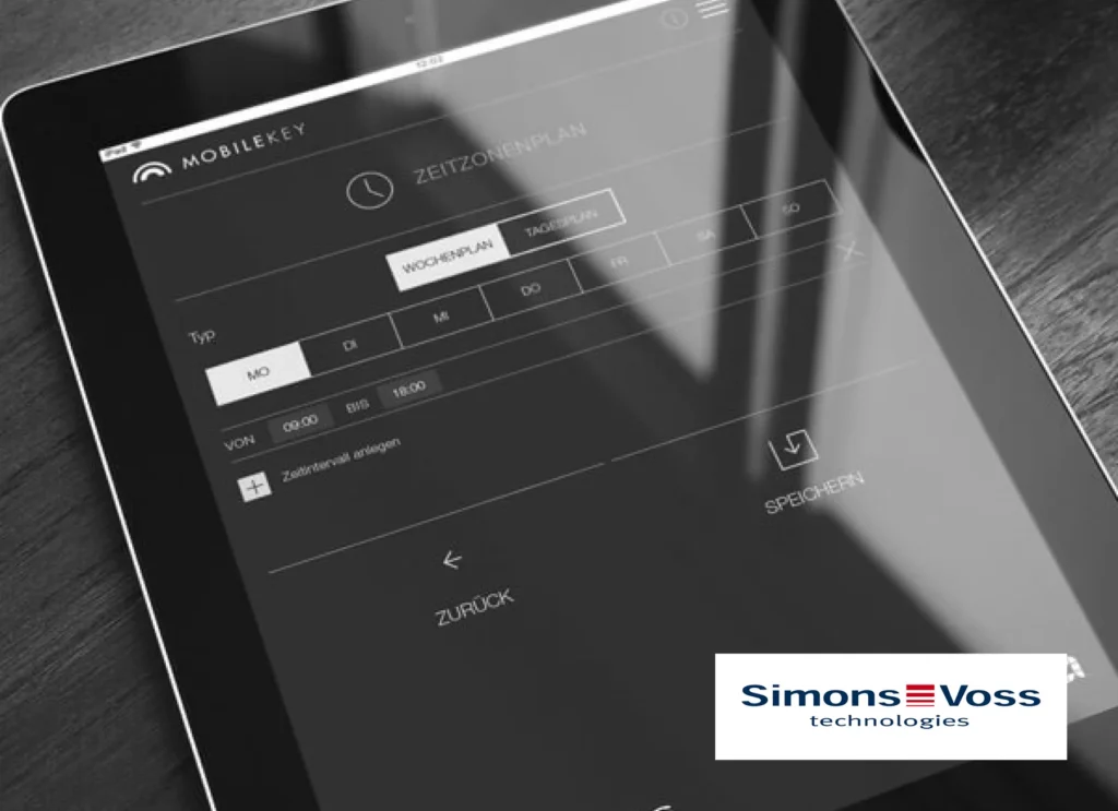 SimonsVoss Zutrittskontrolle-Produkt – installiert von Löffler Security Systems Luxemburg